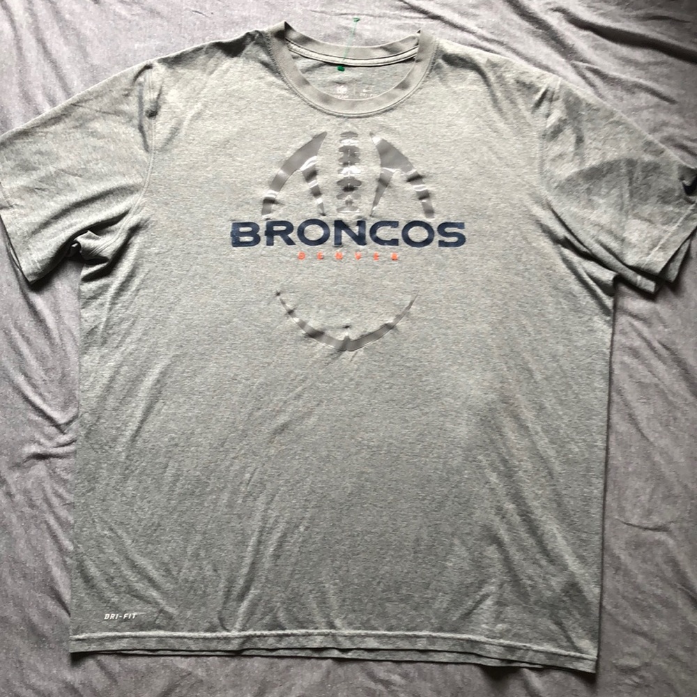Men’s Nike Dri-fit Denver Broncos T-shirt NFL 2XL